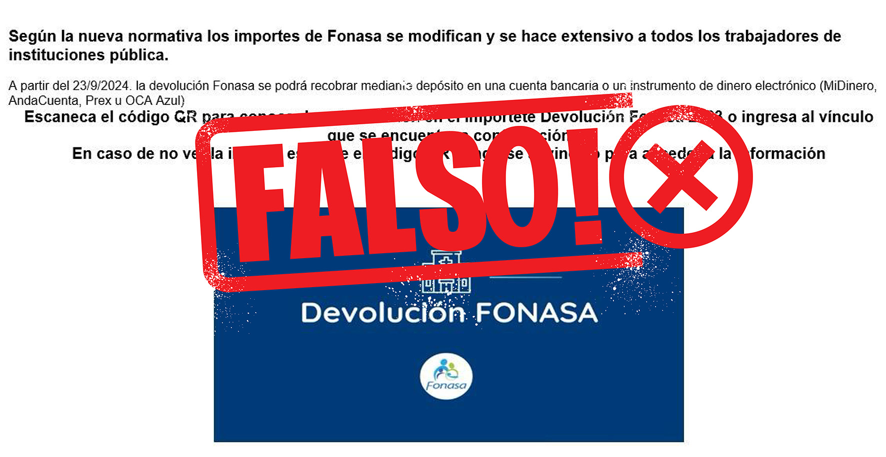 Comunicación del BPS ante correos fraudulentos sobre Devolución Fonasa